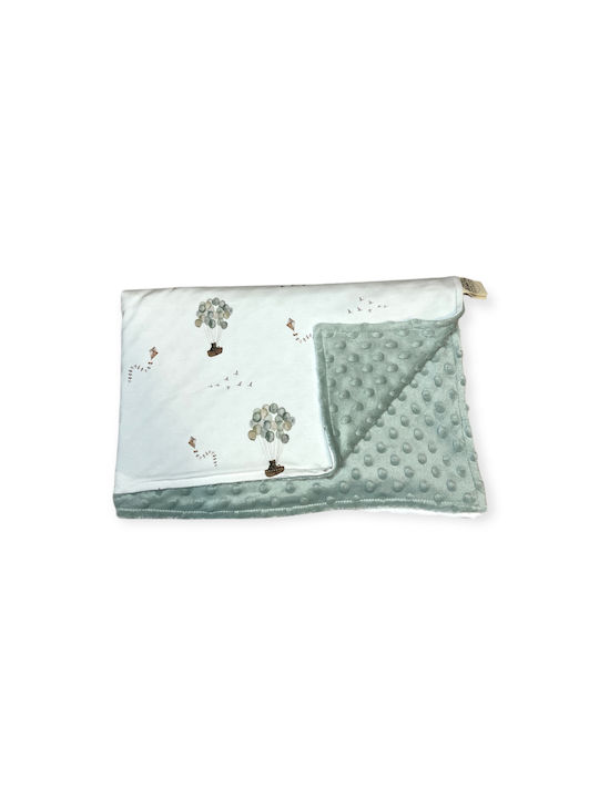 Grandes Suenos Blanket Nursery Swaddling Blankets Cotton Green 75x100cm