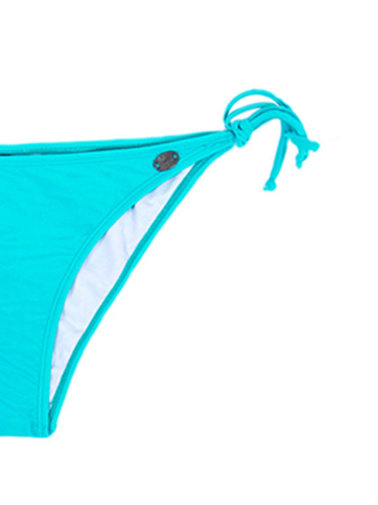 Bikini Slip με Κορδονάκια Τιρκουάζ