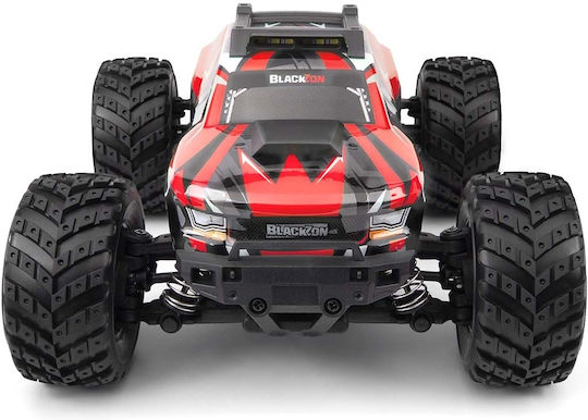 BlackZon Teleghidat Mașină Monster Truck 4WD Roșu