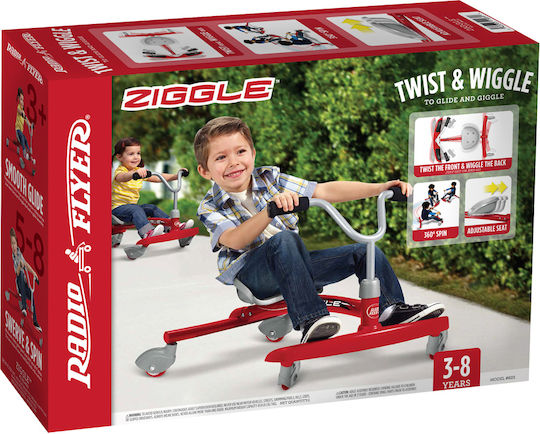 Radio Flyer Детска Триколка Ziggle За Възраст 3-8 Години Червена
