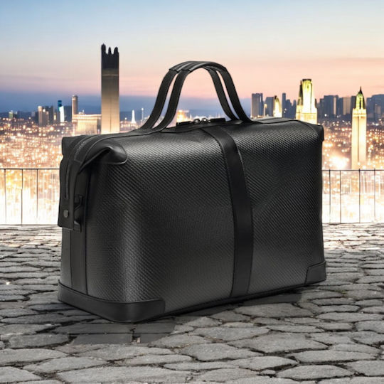 Porsche Design Weekender Σακ Βουαγιάζ Μαύρο από Δερματίνη Μ50xΠ22xΥ32εκ.