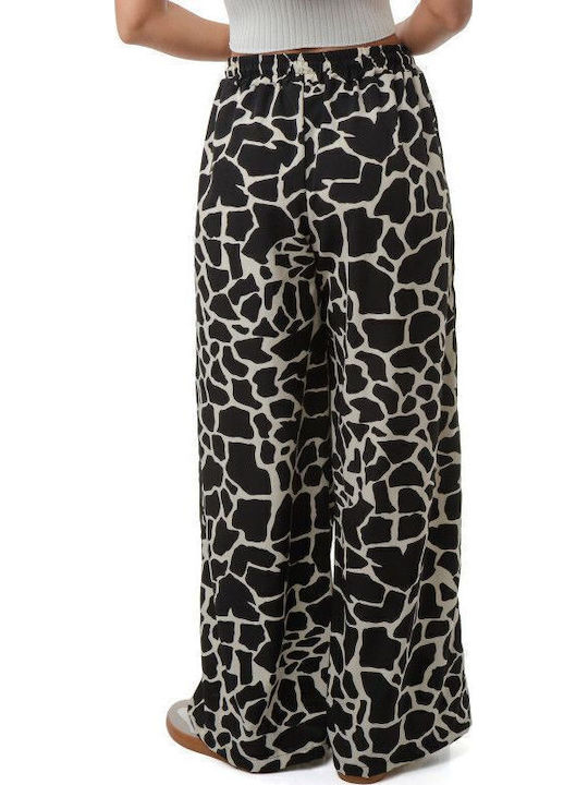 Φαρδιά Παντελόνα Ρίγες Animal Print