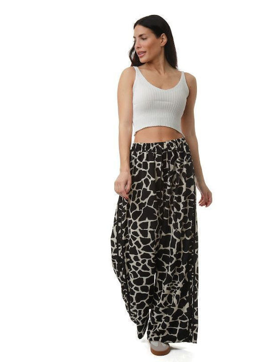 Φαρδιά Παντελόνα Ρίγες Animal Print