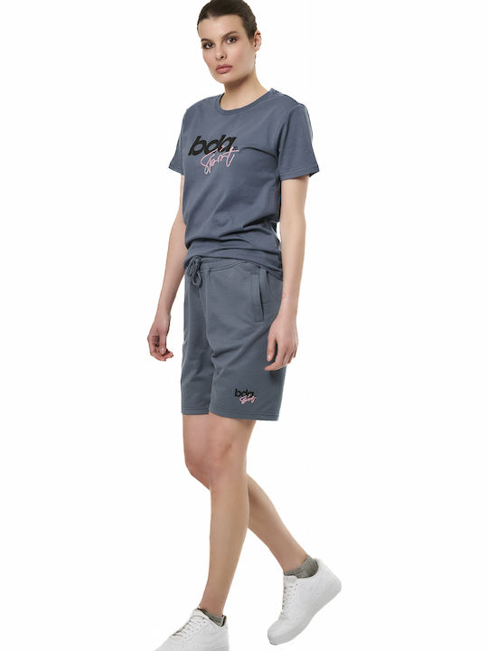 Damen Sportliche Bermuda Blau