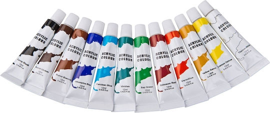 Artist & Co Artist & Co Acrylic Paint Σετ Ακρυλικά Χρώματα Ζωγραφικής 12ml 12τμχ
