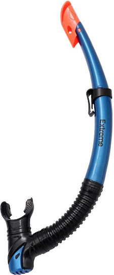 Extreme Schnorchel Blau mit Silikonmundstück