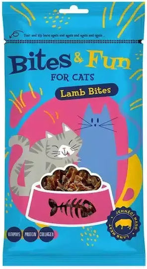 Λιχουδιά Γάτας Akinu Bites & Fun Lamb Pieces 60gr