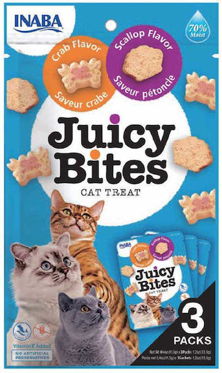 Churu Cat Juicy Bites Scallop & Crab 34gr