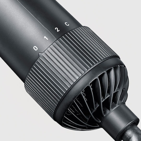 Severin Ceramic Electric Hair Brush with Air and Rotating Head for Hair Straightening and Curls and Beard 1000W