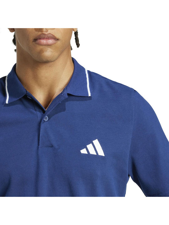 Essentials Pique Polo Athletic T-Shirt Blue