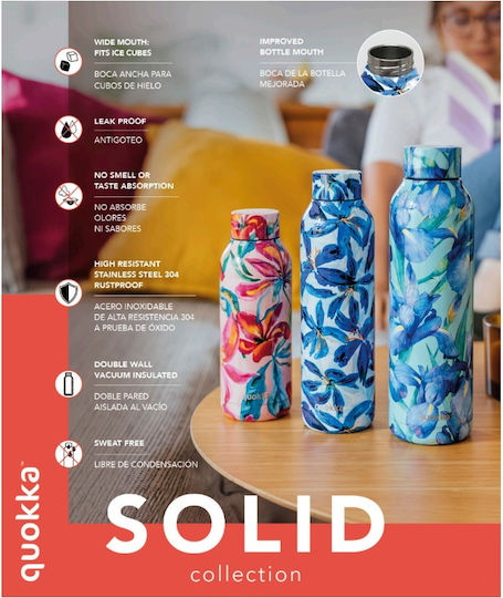 Quokka Thermosflasche Edelstahl Solid 'Pastellgrün' 630ml – 12098