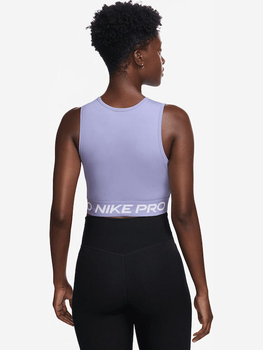 Pro Women's Sports Crop Sleeveless Top Dri-Fit Lilac