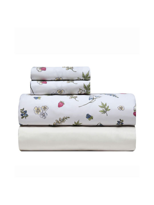 Kentia Stylish Frutilla Σετ Σεντόνια Υπέρδιπλα 240x270εκ. Frutilla 12 (4τμχ)