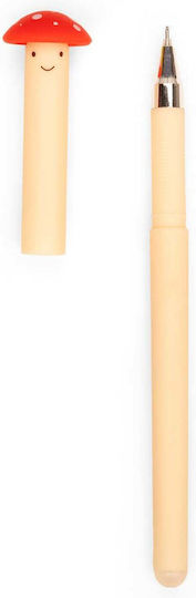 Kikkerland Mushroom Erasable Pen with Built-in Eraser Original Writing & Correction Pen