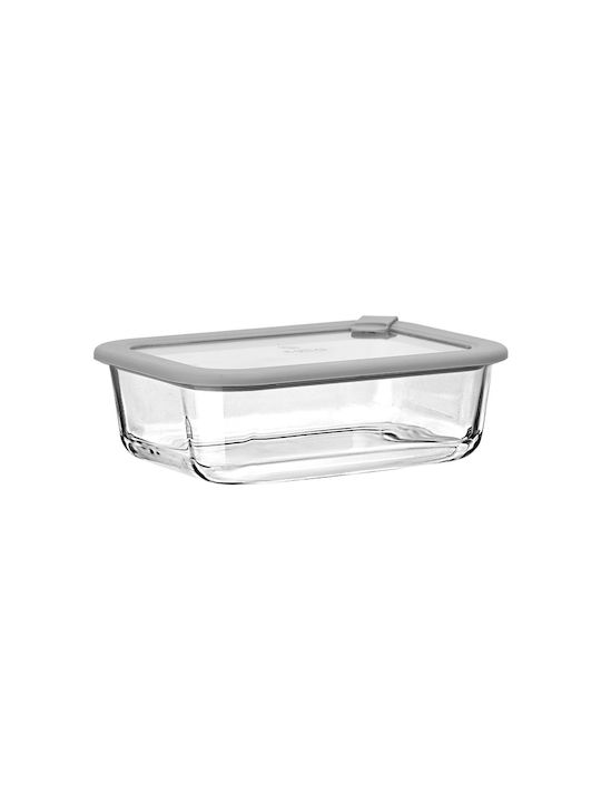 Estia Microwave Glass Lunch Box Colorseal Gray 1050ml