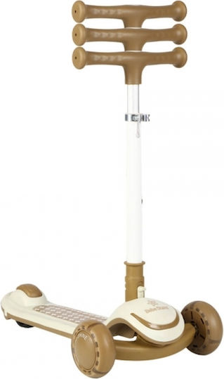 Bebe Stars Kids Scooter Foldable X-Ride 3-Wheel for 3+ Years Beige