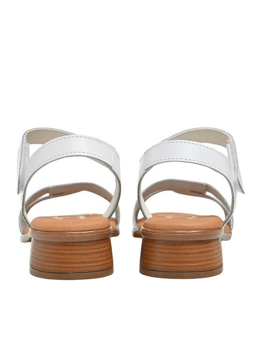 Leather Sandals White