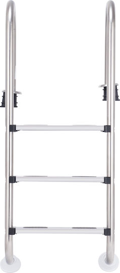 Costway 3-Step Safety Pool Ladder 132 X 50 X 26 Cm Stainless Steel Np10449