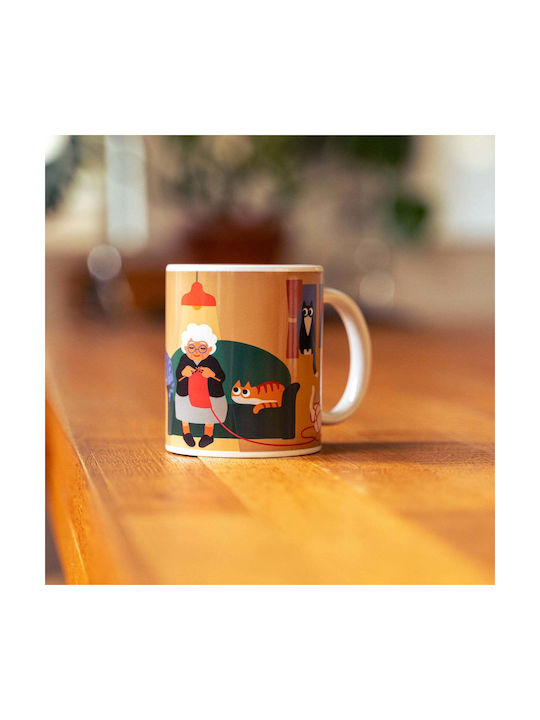 Kikkerland Heat Change Mug Ceramic Multicolored 325ml