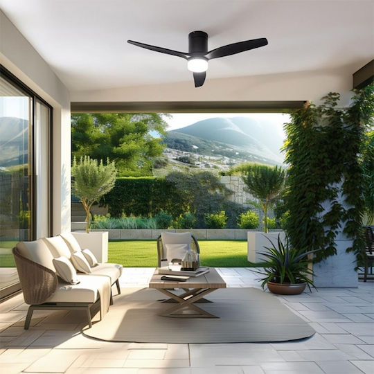 Cecotec EnergySilence Aero 5600 Aqua Deckenventilator 132cm mit Leuchte Schwarz