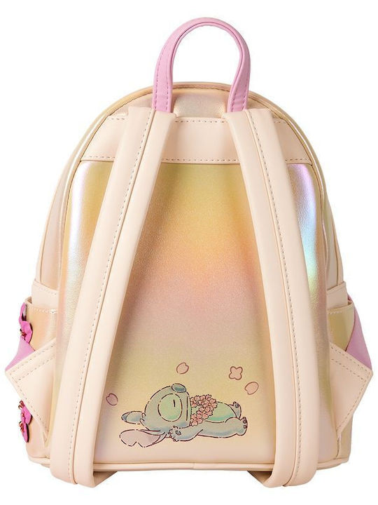 Loungefly Mini Zaino Stitch & Angel Love Geantă pentru Copii Rucsacuri Auriu 22.86bucx11.43bucx26.67buccm. Disney Stitch Mini Drăguț