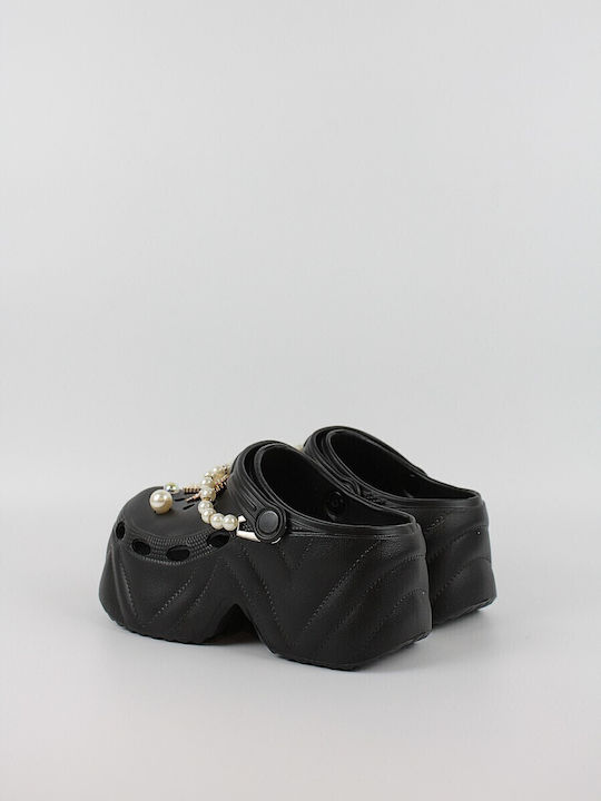 Exe Femei Sabot Negre