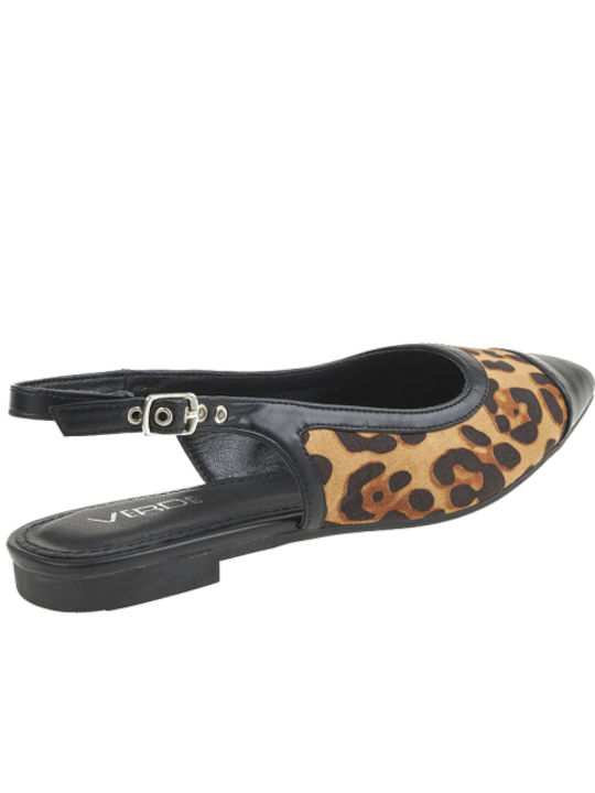 Leopard Ballerinas Brown