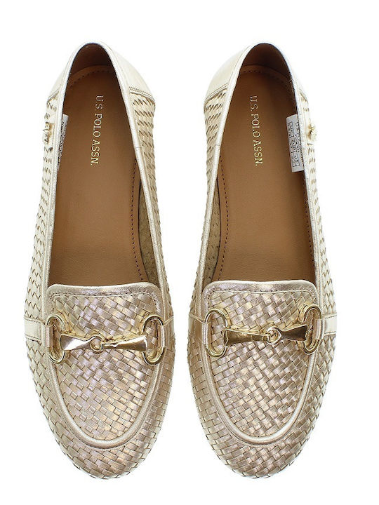 Дамски Loafers в Златист Цвят
