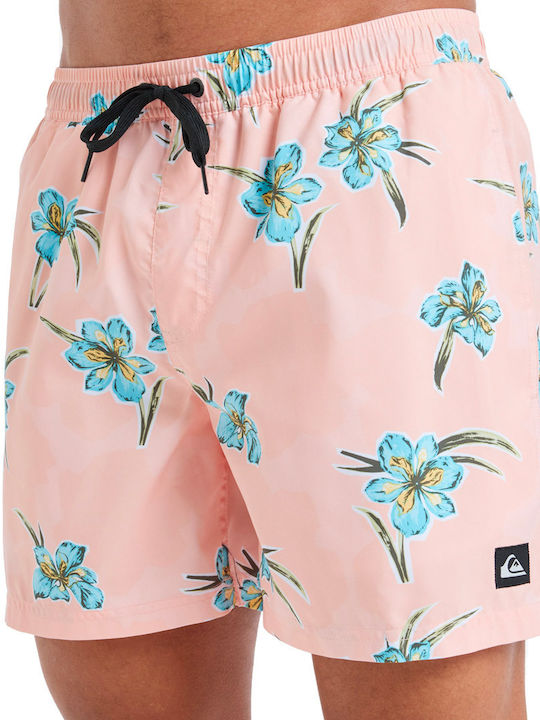 Everyday Straight Men's Swimwear Shorts Pink With Patterns