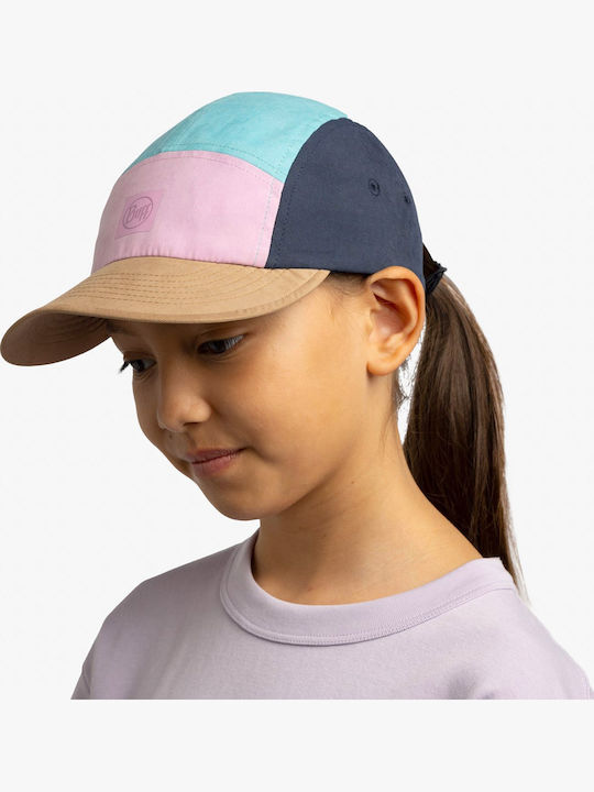 Buff Kids' Hat Jockey Fabric Sunscreen 5 Panel Go Cap Multicolour