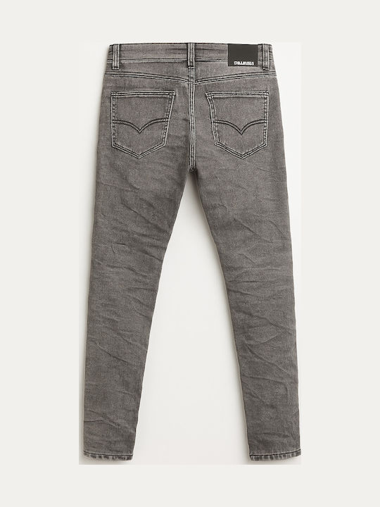 Pantaloni Jeans pentru Bărbați cu Croială Slim Gri