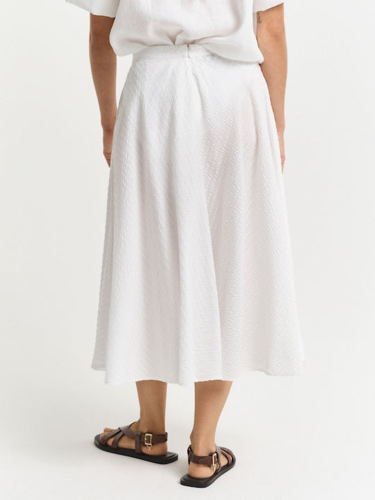 Midi Fustă white