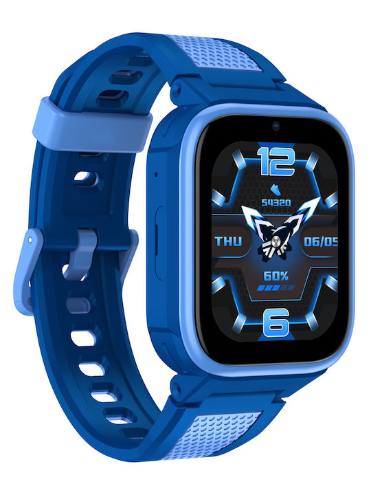 Lagenio Kids Digital Watch K10 with GPS and Rubber/Plastic Strap Blue