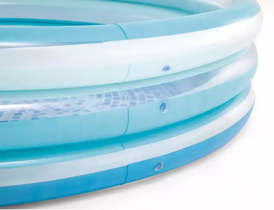 Intex Splash Round PVC Swimming Pool 330lt Inflatable 147x33cm Light Blue
