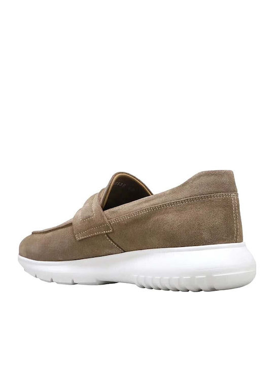 Suede Ανδρικά Loafers σε Μπεζ Χρώμα