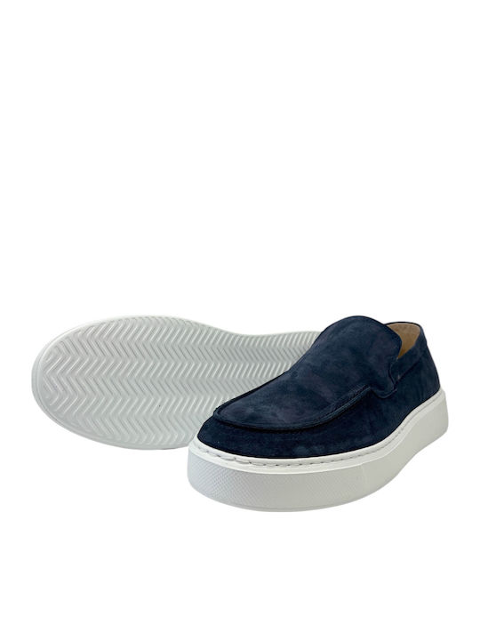 Men's Leather Loafers Blue