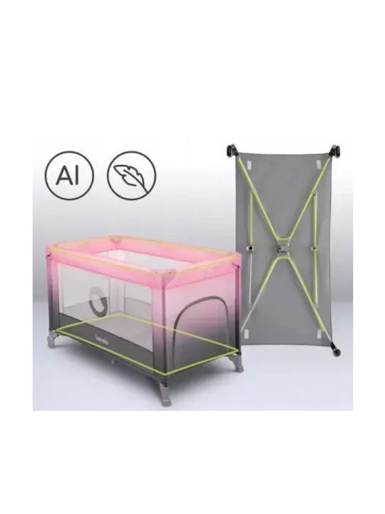 Lionelo Stefi Παρκοκρέβατο με Στρώμα Μπλε 125x65cm