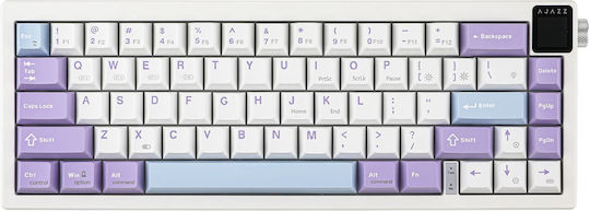 Ajazz AK650 Gaming Μηχανικό Πληκτρολόγιο 75% με Flying Fish διακόπτες και RGB φωτισμό (Αγγλικό US) Μωβ