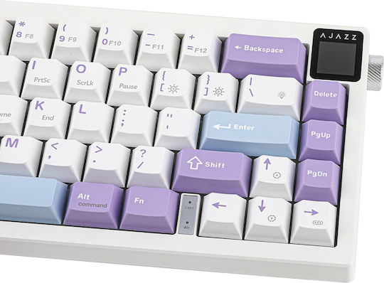 Ajazz AK650 Gaming Μηχανικό Πληκτρολόγιο 75% με Flying Fish διακόπτες και RGB φωτισμό (Αγγλικό US) Μωβ