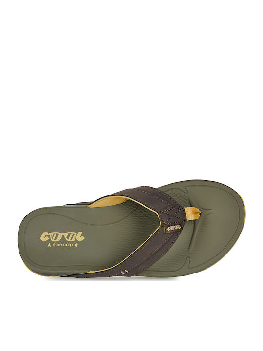 Men's Flip Flops Khaki