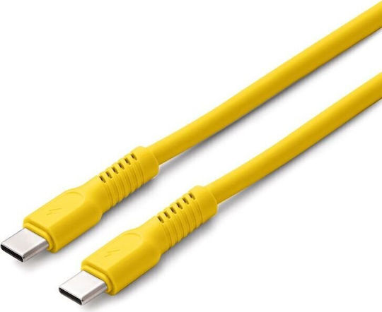 Colorum USB 2.0 Cable USB-C male - USB-C 60W PD Κίτρινο 1.8m CK60-CC-05