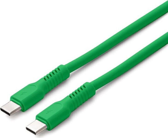 Colorum Cablu USB 2.0 USB-C Masculin - USB-C 60W PD Verde 1.8m CK60-CC-04