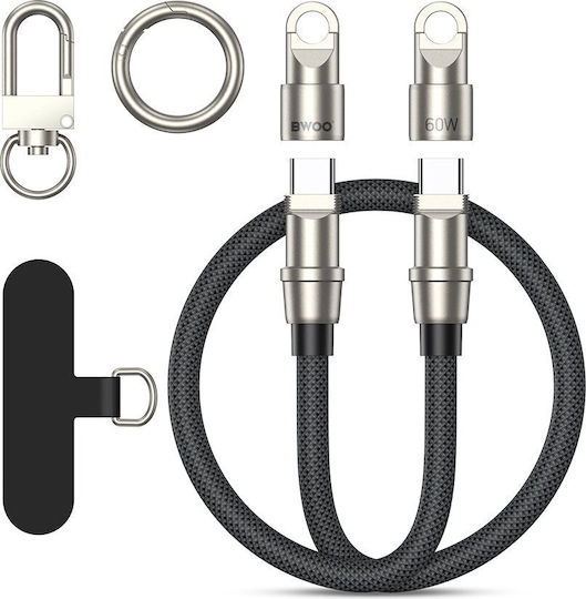 BWOO Regular la Cablu Lightning 27W Gri 0.3m