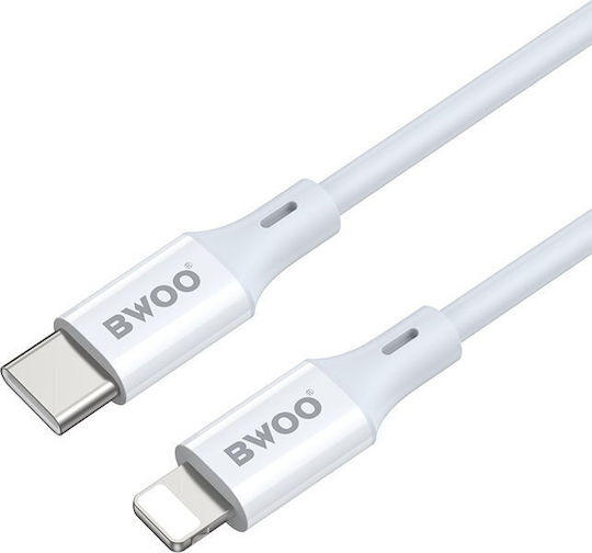 BWOO USB-C zu Lightning Kabel 27W Weiß 2m