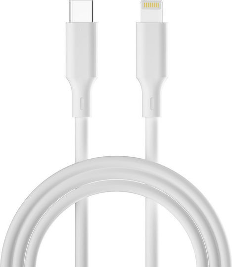 Forever USB-C to Lightning Cable Λευκό 1.5m