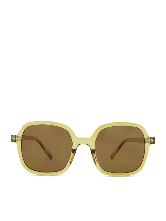 Izipizi Unisex Sunglasses with Green Frame and Green Lens