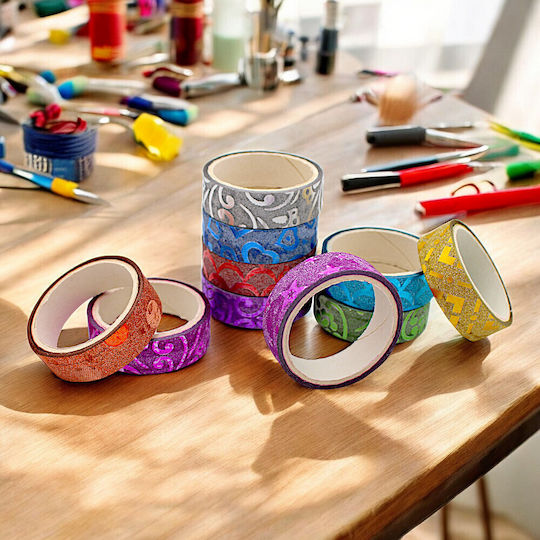 Glitter Decorative Adhesive Tape Designs 10pcs 4sxo11