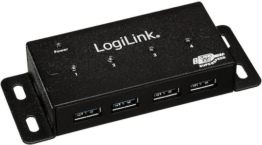 LogiLink Hub 4 USB 3.0 Ports with USB-A Connection