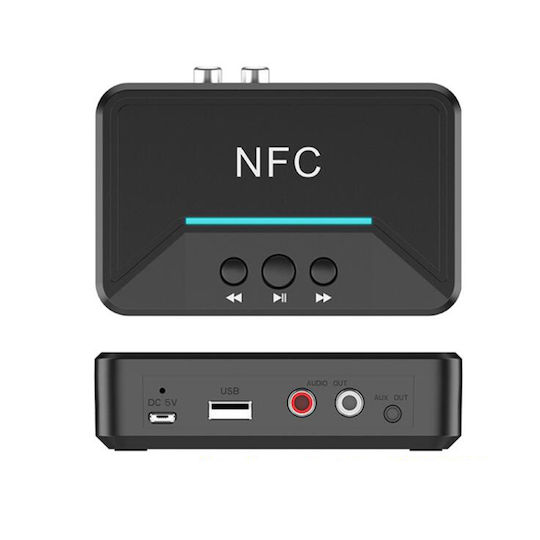 Mintech Bluetooth 5 Receiver Transmitter with 3.5mm Jack RCA Output Ports and NFC