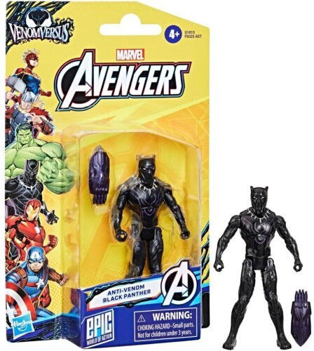 Action-Figur Venomversus Epic World Of Action Anti-venom Marvel Avengers Schwarzer Panther 10.16cm.